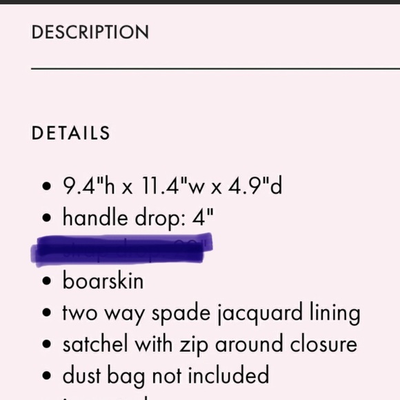 KATE SPADE ♠️ NEW YORK STREET CARLI SATCHEL WOMENS HANDBAG - Picture 10 of 10